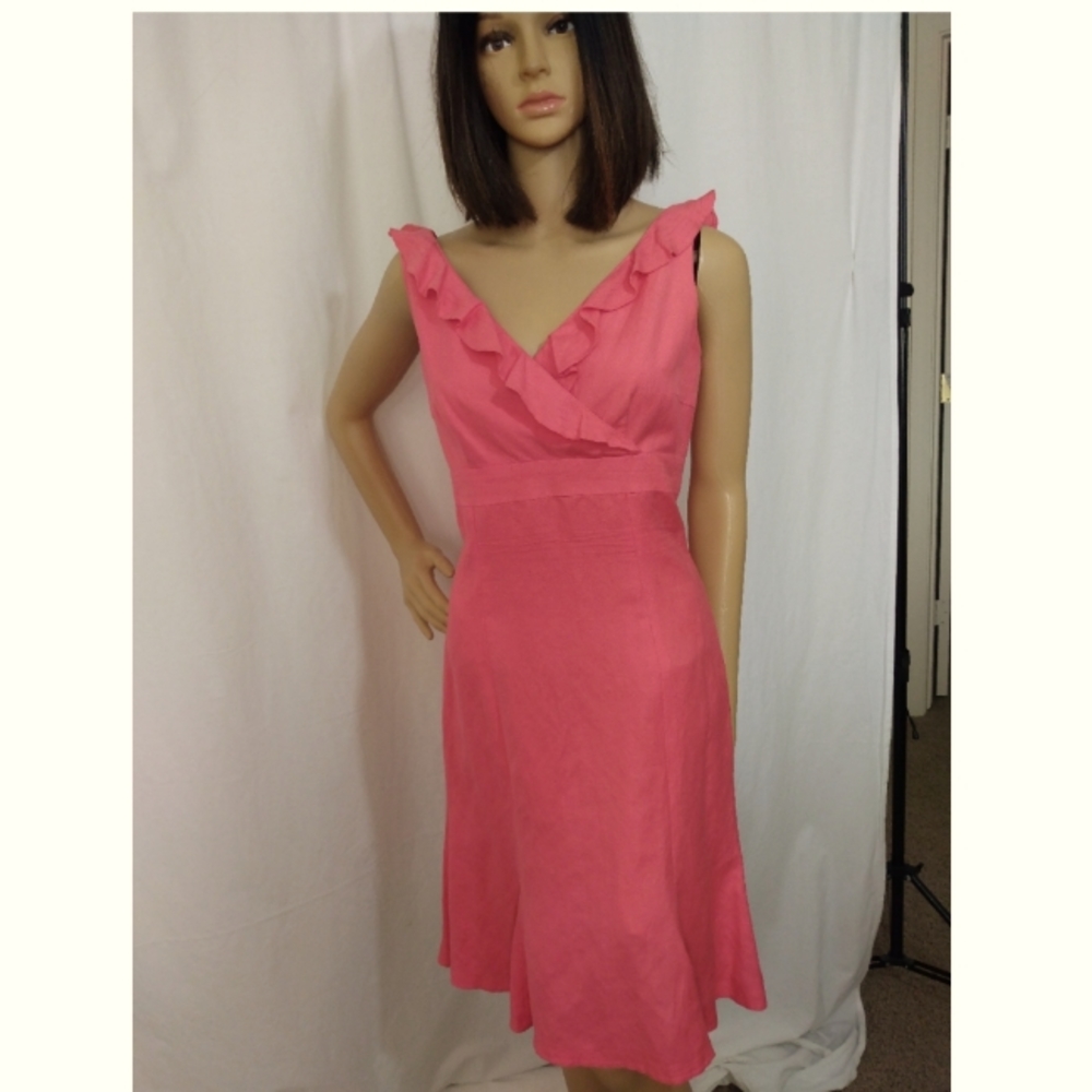 LONDON TIMES Linen blend dress size 8
